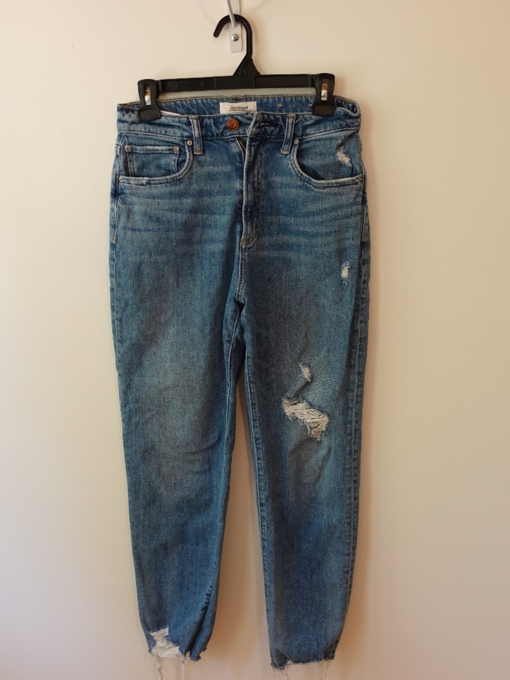 Revtown Women's Ripped Mom Jeans - 28R